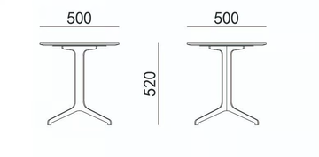 GRANTORINO - Square metal coffee table for living room by HC28 - view 3