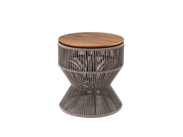 DUDU - Round rope side table by HC28 - view 2
