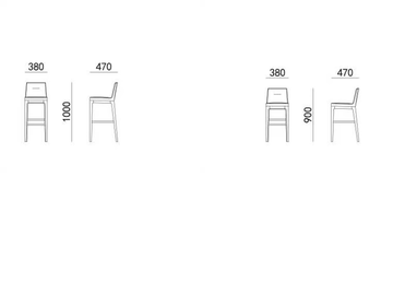 EARL - Barstool with footrest by HC28 - view 3