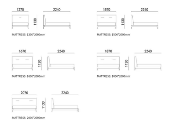 EARL - Bed with high headboard by HC28 - view 3