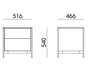LONJA - Bedside table with drawers by HC28 - view 3