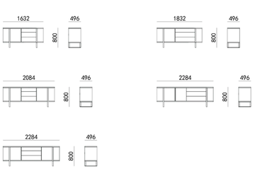 PLEGAT - Wooden sideboard by HC28 - view 3