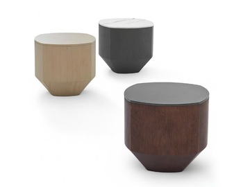 SKY - Round wooden coffee table for living room by HC28 - view 2