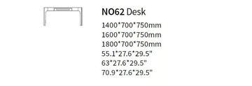XIANG - Rectangular writing desk by HC28 - view 3