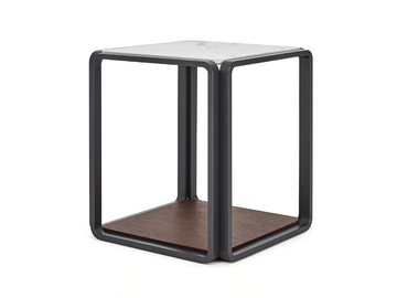ANGLE - Square side table with storage space by HC28 - view 2