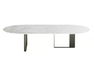 PLEGAT - Low marble coffee table by HC28 - view 2