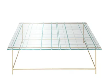 GRASSI - Low square glass coffee table by HC28 - view 2