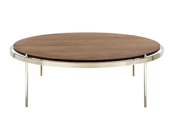 CRI - Round wooden coffee table by HC28 - view 2