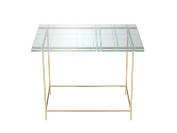 GRASSI - Rectangular glass side table by HC28 - view 2