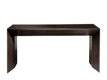 WIND - Rectangular wood veneer writing desk by HC28 - view 2