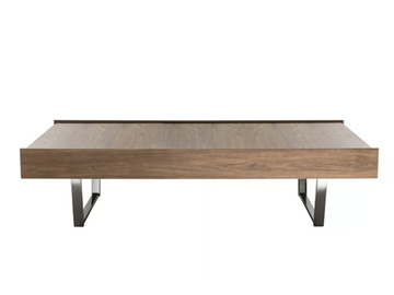 PLAN - Rectangular coffee table with storage space by HC28 - view 2