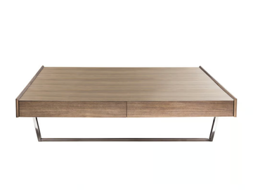 PLAN - Rectangular coffee table with storage space by HC28 - view 3