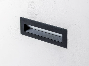 KENTIA - LED wall-mounted outdoor stainless steel steplight by HER - view 3