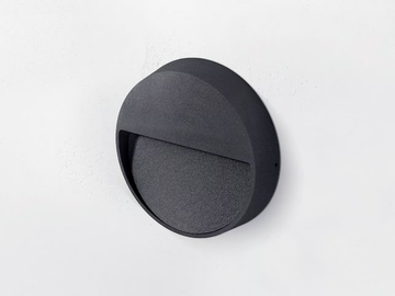 MILA S - LED wall-mounted outdoor powder coated aluminium steplight by HER - view 3