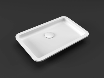 CB4628 - Rectangular undermount HIMACS washbasin by HIMACS - view 2
