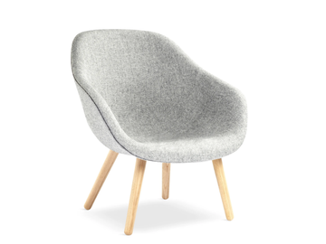 ABOUT A LOUNGE CHAIR AAL82 - Upholstered easy chair with armrests by Hay - view 2