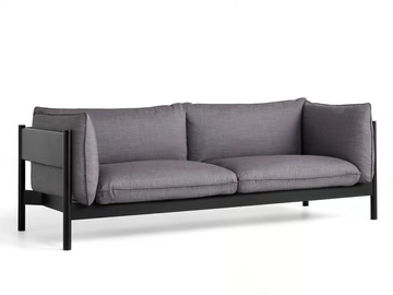 ARBOUR - WATER BASED LACQUER - 3 seater fabric sofa by Hay - view 3