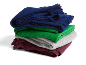 MONO - Solid-color wool blanket by Hay - view 2