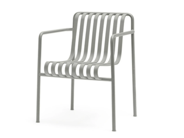 PALISSADE - Garden steel easy chair with armrests by Hay - view 3