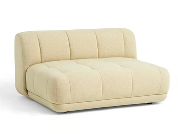 QUILTON WIDE - Tufted fabric armchair by Hay - view 2