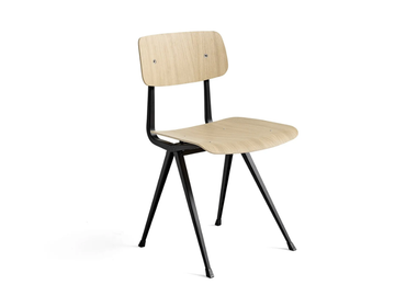 RESULT - Steel and wood chair by Hay - view 3