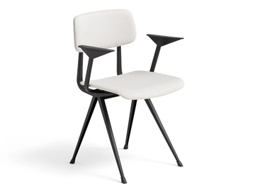 RESULT - Upholstered fabric chair with armrests by Hay - view 3
