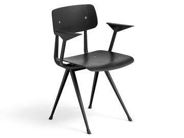 RESULT - Wood veneer chair with armrests by Hay - view 3