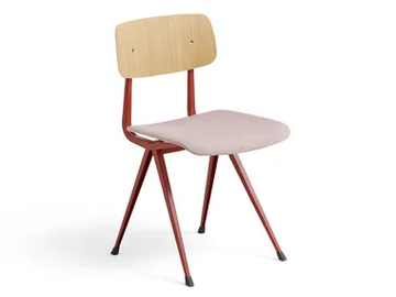 RESULT - Wood veneer chair with integrated cushion by Hay - view 2