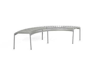 PALISSADE PARK - Sectional modular powder coated steel garden bench by Hay - view 3