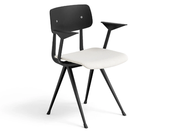 RESULT - Wood veneer chair with armrests by Hay - view 2