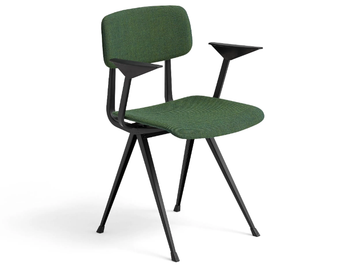 RESULT - Upholstered fabric chair with armrests by Hay - view 2