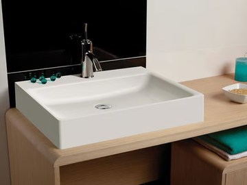 CARTA - Rectangular countertop Solique washbasin by Hoesch - view 2