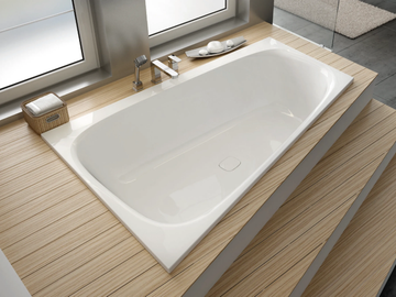 ISENSI - Built-in asymmetric acrylic bathtub by Hoesch - view 2