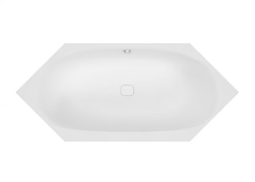 ISENSI - Built-in hexagonal acrylic bathtub by Hoesch - view 3