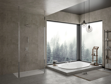 ISENSI - Oval built-in acrylic bathtub by Hoesch - view 3