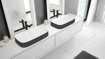 LASENIA - Rectangular countertop Solique washbasin by Hoesch - view 3
