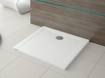 MUNA S - Flush fitting square Solique shower tray by Hoesch - view 2
