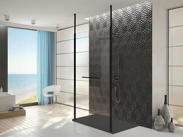 MUNA - Rectangular glass Walk in shower by Hoesch - view 2