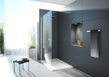 ONE&ONE - Corner glass Walk in shower by Hoesch - view 3
