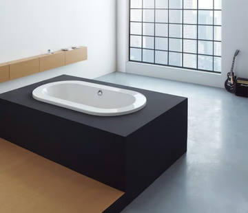 PHILIPPE STARCK 1 - Built-in oval acrylic bathtub with chromotherapy by Hoesch - view 3