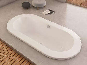 PHILIPPE STARCK 1 - Built-in oval acrylic bathtub with chromotherapy by Hoesch - view 2