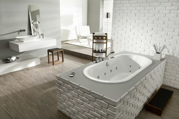 PHILIPPE STARCK 2 - Hydromassage oval built-in acrylic bathtub by Hoesch - view 3