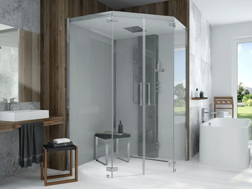 SENSEPERIENCE - Pentagonal steam shower cabin by Hoesch - view 2