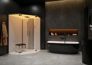 SENSEPERIENCE - Pentagonal steam shower cabin by Hoesch - view 3