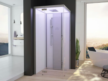 SENSEPERIENCE - Square corner steam shower cabin by Hoesch - view 2