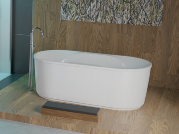 SPECTRA - Freestanding oval acrylic bathtub by Hoesch - view 2