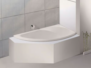 SPECTRA - Asymmetric built-in acrylic bathtub by Hoesch - view 2