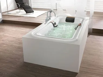 ERGO+ - Hydromassage rectangular built-in acrylic bathtub by Hoesch - view 2