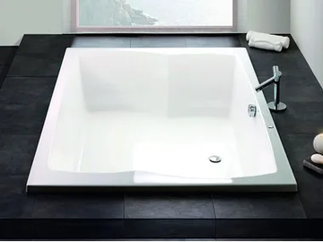 LARGO - Rectangular built-in acrylic bathtub by Hoesch - view 2