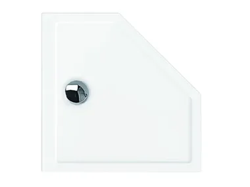SAMAR - Corner acrylic shower tray by Hoesch - view 2